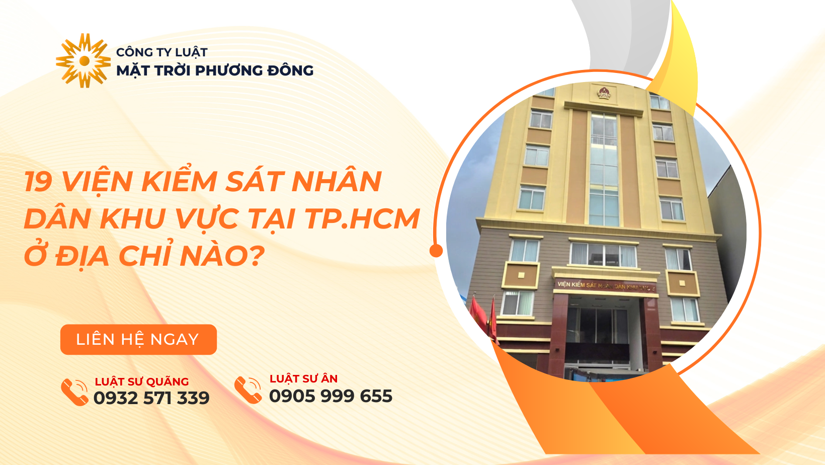 19 Viện kiểm sát nhân dân khu vực tại TP.HCM ở địa chỉ nào