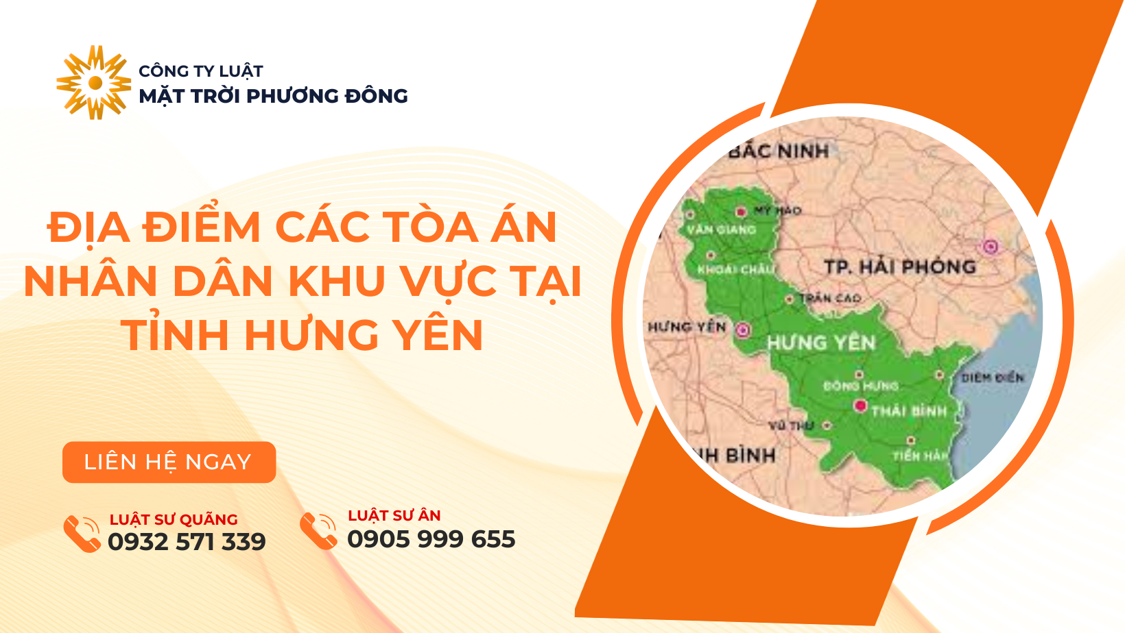 Địa điểm các Tòa án nhân dân khu vực tại tỉnh Hưng Yên