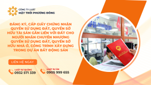 . Đăng ký, cấp Giấy chứng nhận quyền sử dụng đất, quyền sở hữu tài sản gắn liền với đất cho người nhận chuyển nhượng quyền sử dụng đất, quyền sở hữu nhà ở, công trình xây dựng trong dự án bất động sản