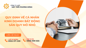 QUY ĐỊNH VỀ CÁ NHÂN KINH DOANH BẤT ĐỘNG SẢN QUY MÔ NHỎ