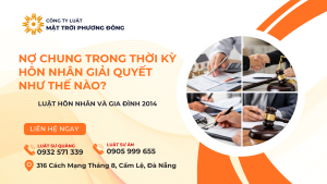 Nợ chung trong thời kỳ hôn nhân giải quyết như thế nào?